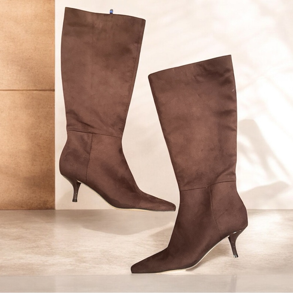 Nine‎ West Havier Knee High Kitten Heel Boot Size 8.5 - Picture 2 of 6
